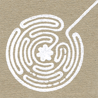 labyrinth linoprint